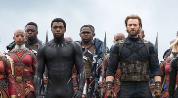 Chadwick Boseman e Chris Evans em Vingadires: Guerra Infinita (Foto: Reprodução)