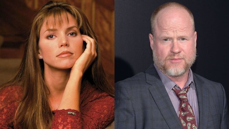 Charisma Carpenter e Joss Whedon (Foto 1: Reprodução | Foto 2: Michael Tullberg/Getty Images)