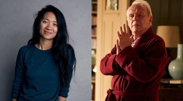 Chloé Zhao (Foto: Divulgação / Taylor Jewell / Invision / AP) / Anthony Hopkins em Meu Pai (Foto: Divulgação/Lionsgate)