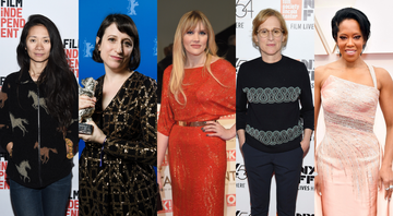 Chloé Zhao (Foto: Amanda Edwards / Getty Images) Eliza Hittman (Foto: Pool / Getty Images) Emerald Fennell (Foto: Anthony Harvey / Getty Images) Kelly Reichardt (Foto: Dimitrios Kambouris / Getty Images) e Regina King (Foto: Amy Sussman / Getty Images)