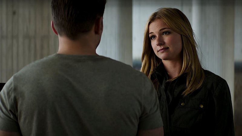 Chris Evans e Emily VanCamp em Vingadores: Guerra Civil (Foto: Reprodução /Youtube)