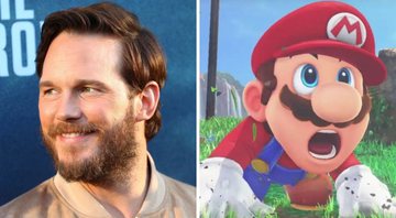 Chris Pratt (Foto: Matt Winkelmeyer/Getty Images) e Mario em Super Mario Odissey (Foto: Divulgação/Nintendo)