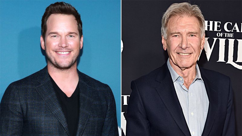 Chris Pratt e Harrison Ford - Chris Pratt (Foto: Rich Fury / Getty Images) e Harrison Ford (Foto: Alberto E. Rodriguez / Getty Images)