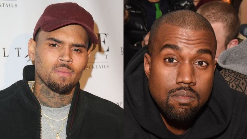 Chris Brown (Foto: Imeh Akpanudosen / Getty Images) / Kanye West (foto: Getty Images / Vivien Killiea)