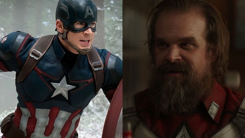 Chris Evans como Capitão América e David Harbour como Guardião Vermelho (Fotos: Divulgação/Marvel)