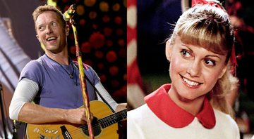 Coldplay (Foto: Getty Images), Olivia Newton-John (Foto: Reprodução / Paramount)