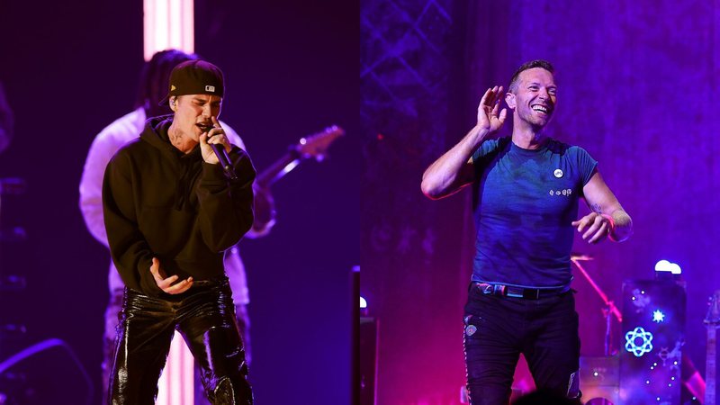 Justin Bieber (Foto: Rich Fury / Getty Images), Coldplay (Foto: The Wargo / Getty Images)