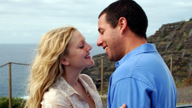 Adam Sandler e Drew Barrymore em cena de Como Se Fosse a Primeira Vez (Foto: Reprodução)