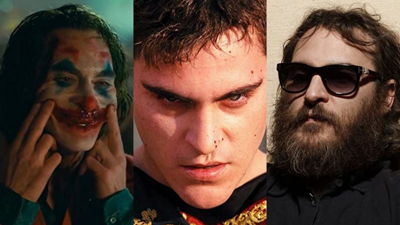 Joaquin Phoenix em Coringa, Gladiador e Eu Ainda Estou Aqui (Fotos: Reprodução)