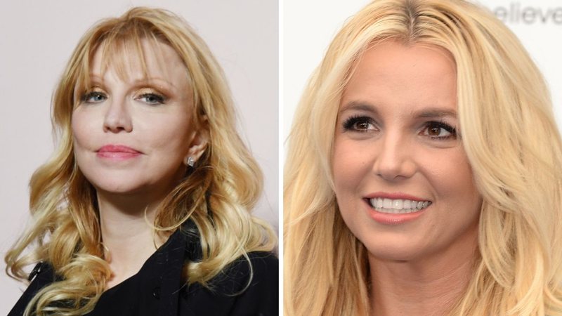 Courtney Love em 2019 (Foto: Nicholas Hunt / Getty Images) | Britney Spears em 2013 (Foto: Jason Merritt/Getty Images)