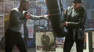 Michael B. Jordan e Sylvester Stallone em cena de Creed II (Foto: Barry Wetcher / Metro Goldwyn Mayer Pictures / Warner Bros. Pictures)