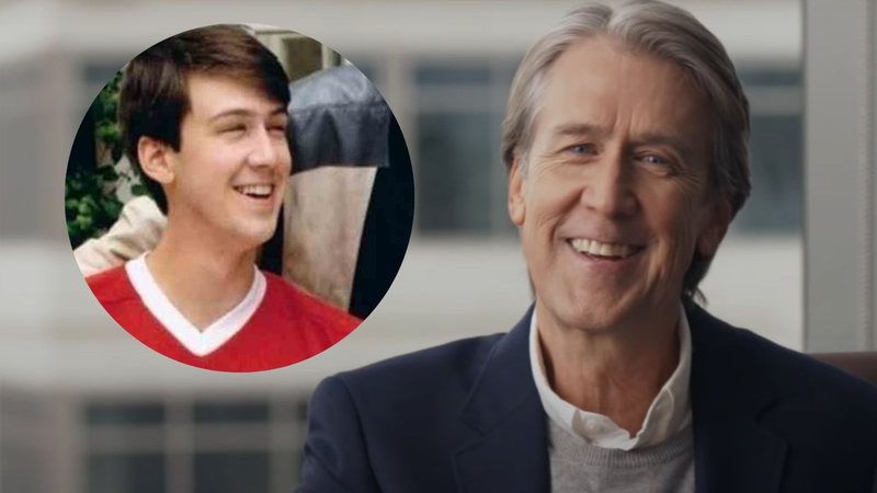 Alan Ruck em Curtindo a Vida Adoidado e novo comercial (Foto 1 : Divulgação | Foto 2: Reprodução/Youtube)