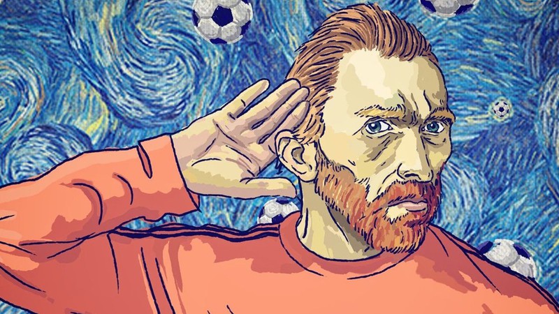 Van Gogh seria um bom goleiro? Fabrizio Pupazzaro acha que sim (Foto: Reprodução / Twitter)