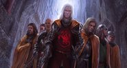 Daemon Blackfyre e os mantos dourados (arte: Marc Simonetti)