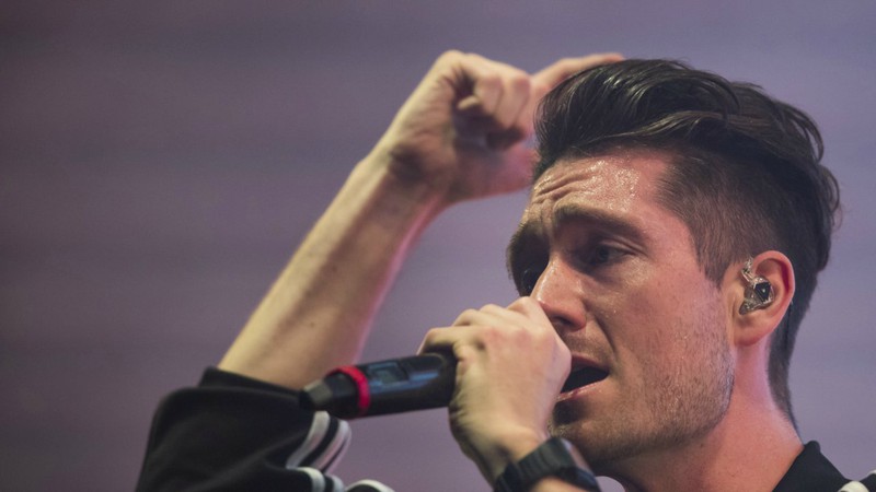 Daniel Campbell Smith vocalista do Bastille (Foto: Daniel Karmann/AP)