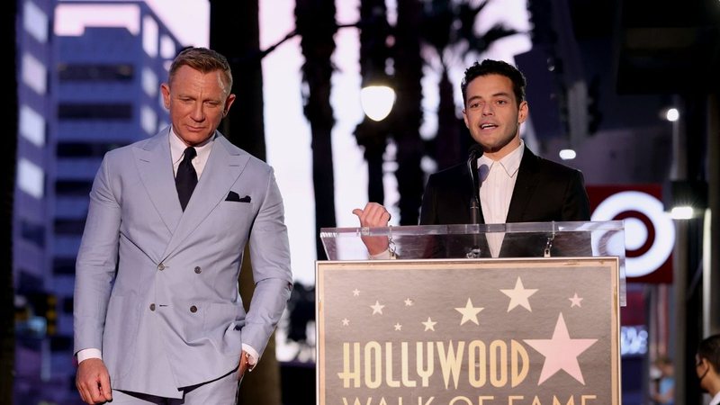 Daniel Craig e Rami Malek (Foto: Rich Fury/Getty Images)