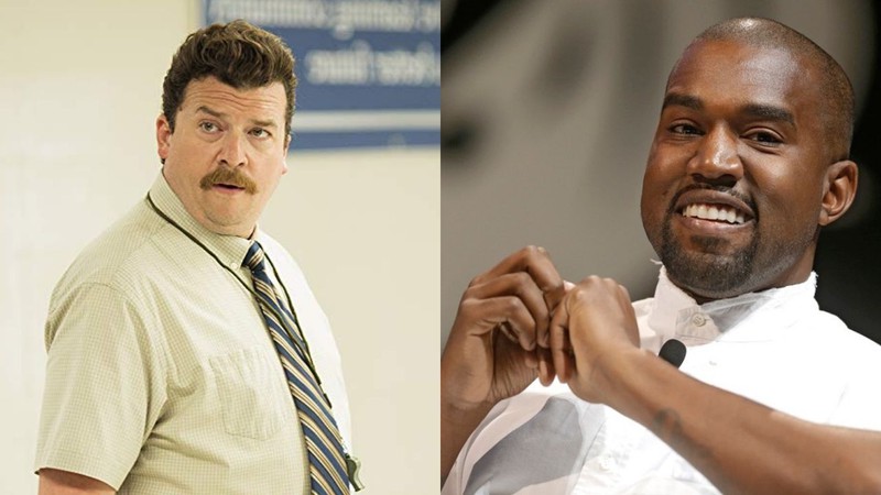 Danny McBride (Foto: Divulgação) e Kanye West (Foto: Lionel Cironneau/AP)