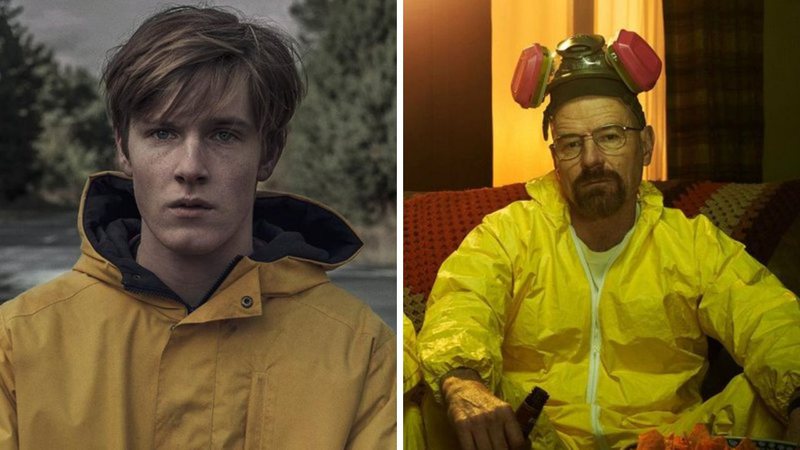 Louis Hoffman como Jonas Kanhwald (foto: Reprodução/ Netflix) e Walter White (Foto: Reprodução/AMC)