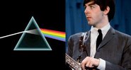 Montagem com a capa do disco Dark Side of the Moon, do Pink Floyd, e Paul McCartney (Foto 1: Reprodução / Foto 2: AP)