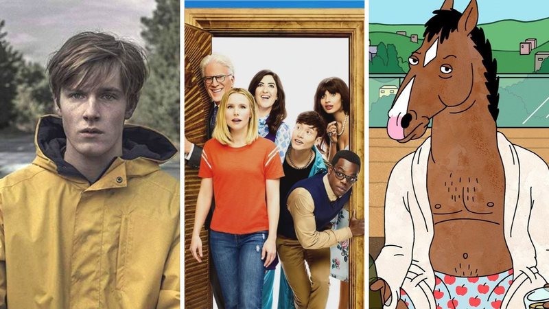 Dark, The Good Place e Bojack Horseman foram três das séries encerradas (Fotos: Divulgação / Netflix)