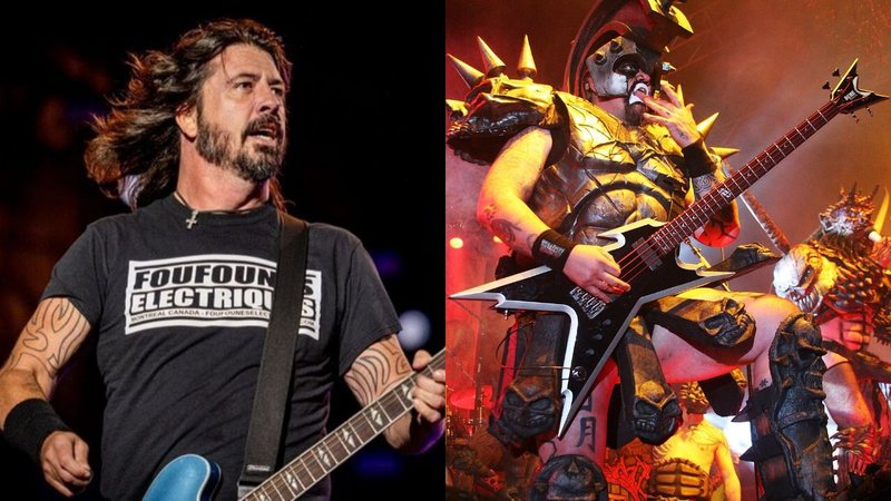 Dave Grohl (Foto: Renan Olivetti/ I Hate Flash) e Gwar (Foto: Getty Images /Roger Kisby)