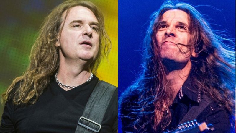 David Ellefson e Kiko Loureiro (Foto 1: Christophe Gateau/AP | Foto 2: Amy Harris/Invision/AP)