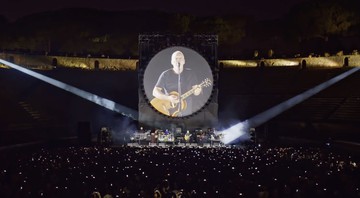 David Gilmour ao vivo em Pompeia (Foto: Reprodução)