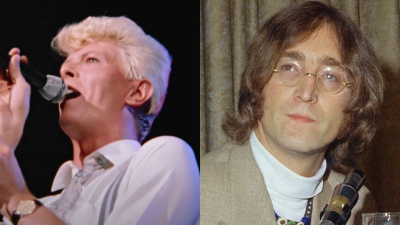 David Bowie (Foto: Reprodução) e John Lennon (Foto: AP)