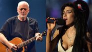 Montagem de David Gilmour (Foto: Rob Grabowski / Invision / AP) e Amy Winehouse (Foto: Dan Kitwood/Getty Images)