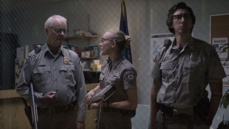 Bill Murray, Chloe Sevigny e Adam Driver em The Dead Don't Die (Foto:Reprodução)