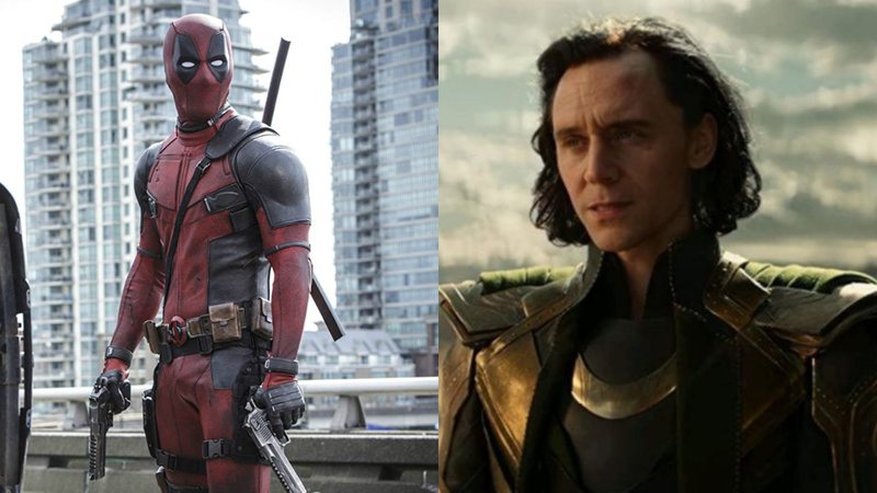 Deadpool (Foto: Divulgação) e Tom Hiddleston em Loki (Foto: Reprodução via IMDb)