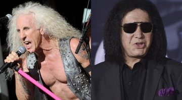 Dee Snider, do Twisted Sister (Foto: Dennis Van Tine/STAR MAX/IPx / AP) e Gene Simmons (Foto: Sthanlee B. Mirador/Sipa via AP Images)