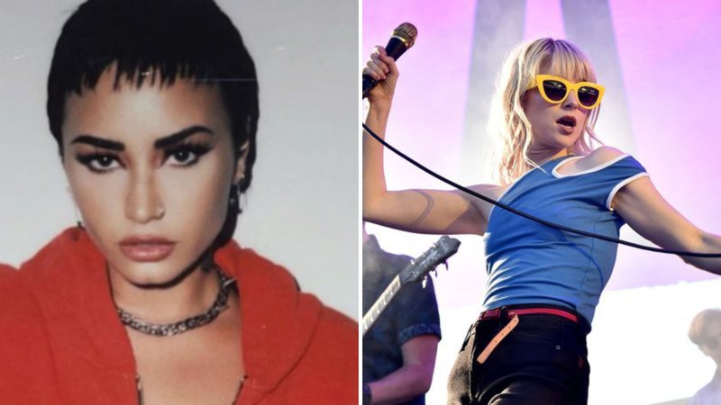 Demi Lovato (Foto: Reprodução/Instagram) e Hayley Williams (Foto: Alberto E.Rodriguez/ Getty Images)