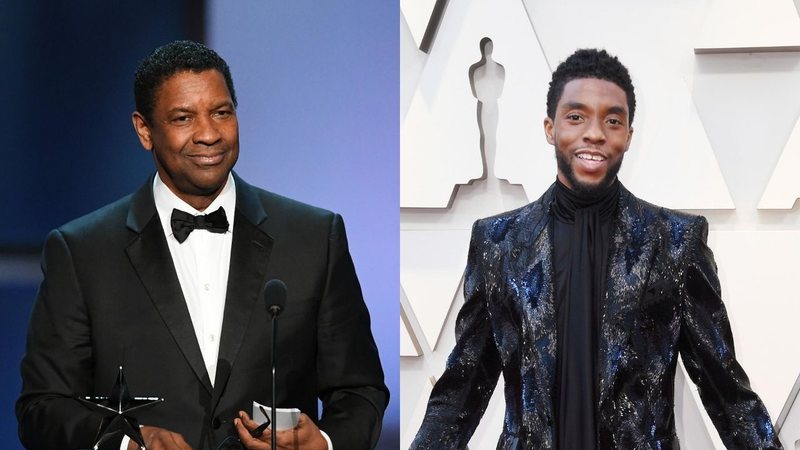 Denzel Washington e Chadwick Boseman (Fotos: Getty Images)