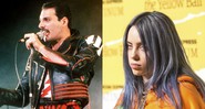 Freddie Mercury (Foto: AP) e Billie Eilish (Foto: Joe Russo / Sipa USA/ AP Images)