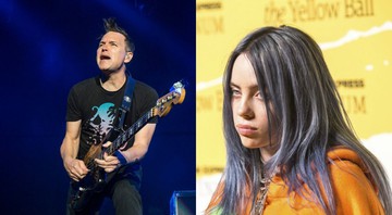 Mark Hoppus (Foto: Amy Harris / Invision AP) e Billie Eilish (Foto:Joe Russo / Sipa USA/ AP Images)