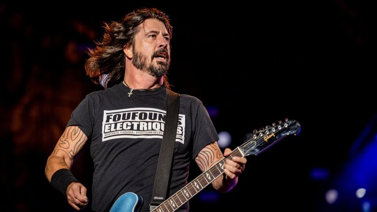 Dave Grohl em ação no Palco Mundo do Rock in Rio (Foto: Renan Olivetti/I Hate Flash)