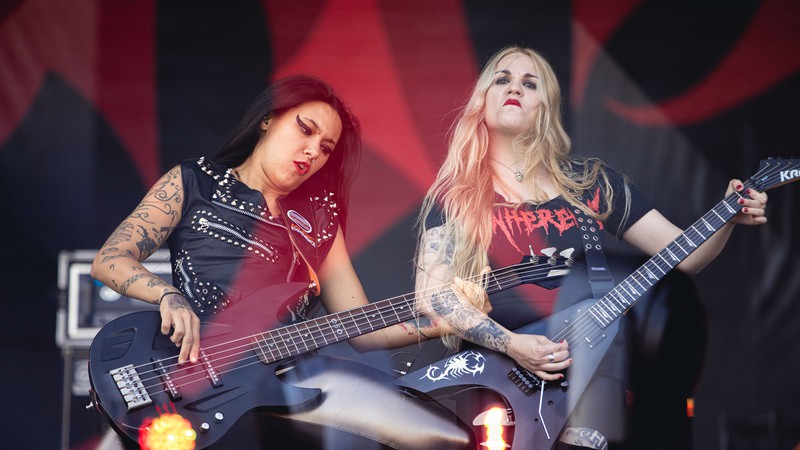 Nervosa no Rock in Rio 2019 (Foto: Diego Padilha/I Hate Flash)