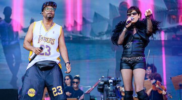 Buchecha e Fernanda Abreu sacudiram o palco Sunset no Rock in Rio (Foto: Renan Olivetti/Divulgação)