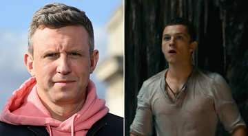 Ruben Fleischer (Foto: Pascal Le Segretain / Getty Images) | Tom Holland em Uncharted - Fora do Mapa (Foto: Reprodução / Sony)