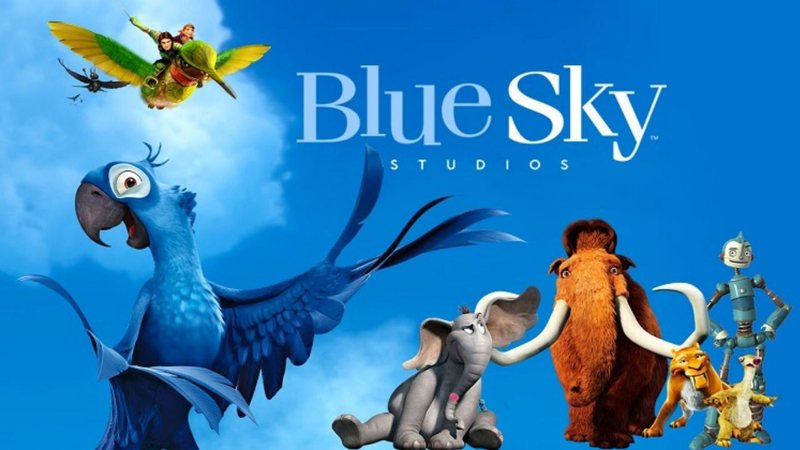 Logo e personagens da Blue Sky Studios (Foto: Reprodução)