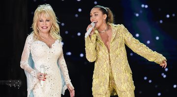 Dolly Parton e Miley Cyrus no Grammy de 2019 (Foto: Getty Images)