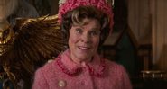 Imelda Staunton como Dolores Umbridge (Foto: Reprodução/Youtube)