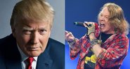 Donald Trump e Axl Rose (Foto 1: Mark Seliger | Foto 2: Mark Allan/AP)