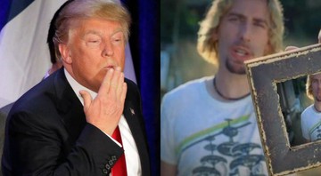 Montagem com Donald Trump (Foto: AP Photo/Jae C. Hong) e Chad Kroeger (Reprodução/YouTube)