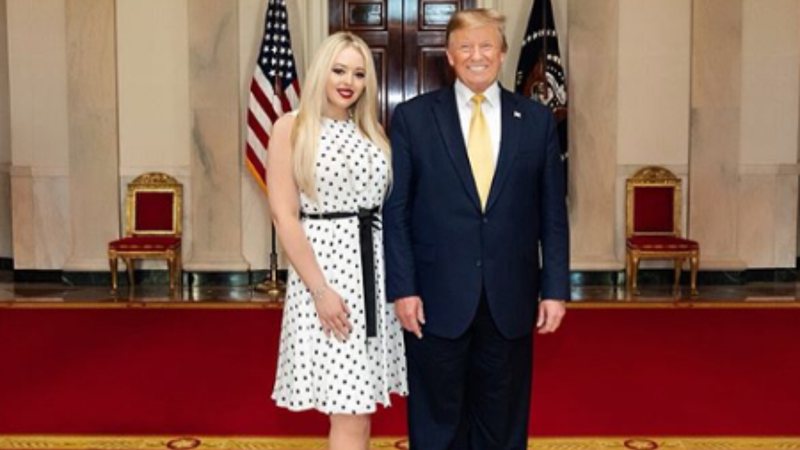 Donald Trump e Tiffany Trump (Foto: Reprodução/Instagram/ViaUol)