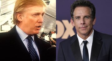 Donald Trump em Zoolander e Ben Stiller (Foto 1: Reprodução/Youtube | Foto 2: Richard Shotwell/Invision/AP)