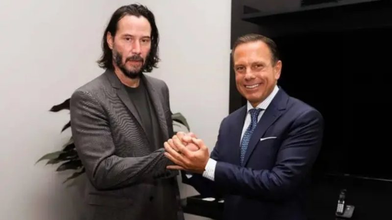 João Doria e Keanu Reeves (foto: reprodução/ Instagram)