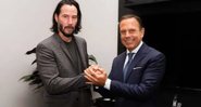 João Doria e Keanu Reeves (foto: reprodução/ Instagram)