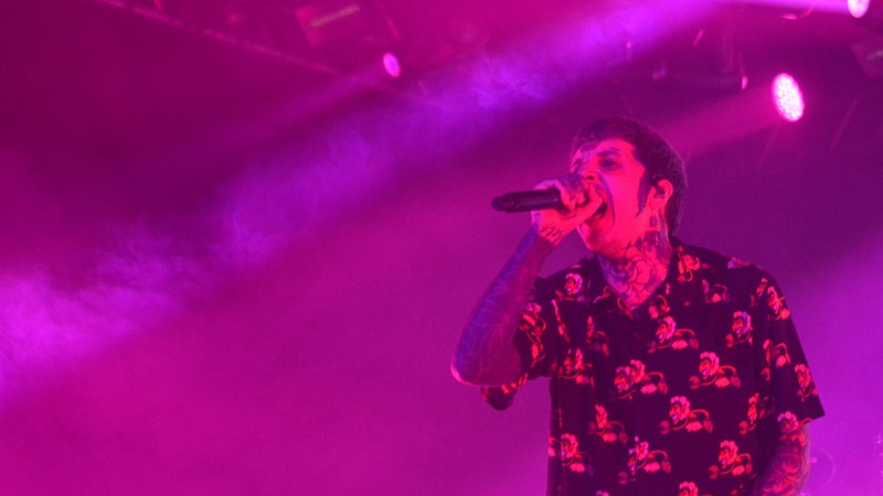 Oliver Sykes, vocalista do Bring Me The Horizon (Foto: Yolanda Reis)